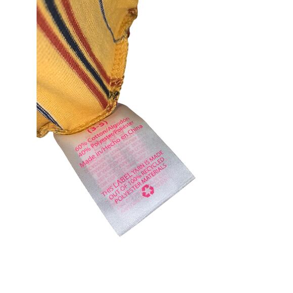 No Boundaries Yellow Striped Long Sleeve Crop Top S NWT - Picture 4 of 5